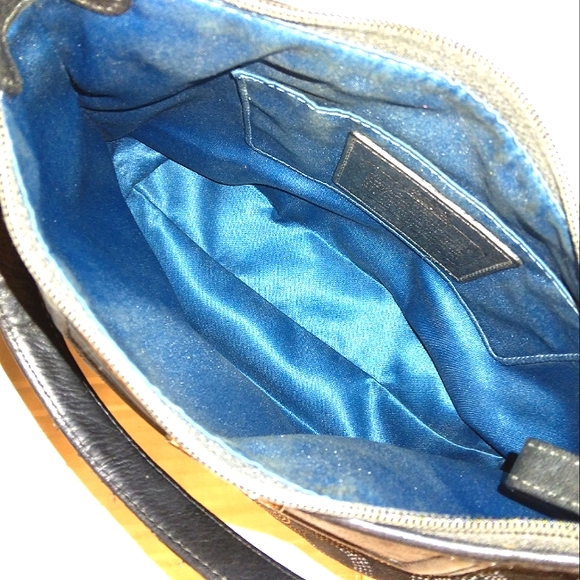 L@@K☆Rare COACH Madison Dotted OP Art Black Top Handle Baguette/Satchel - Picture 5 of 16